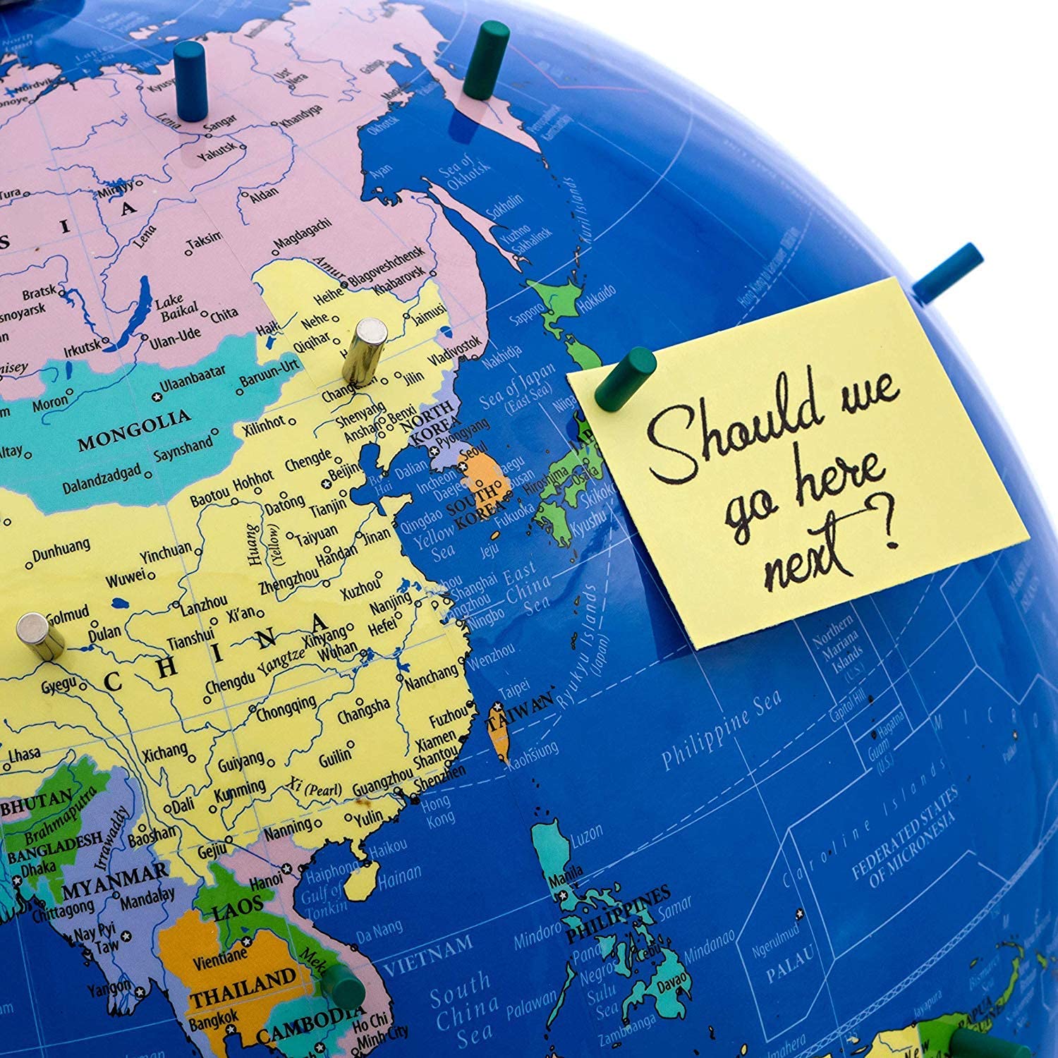 Globo Magnético del Mundo, Esfera Magnética de 10" de Pie - Imagen 4