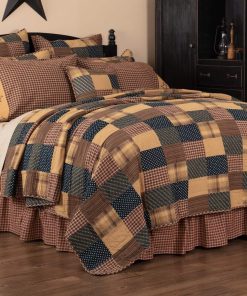 Juego de Edredón King Patchwork Country Patriotic Patch de