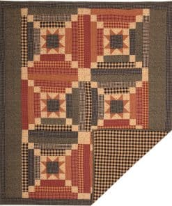 Manta Acolchada VHC Brands Maisie 60x50 Diseño de Patchwork