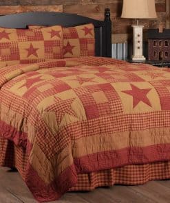 Juego de Edredón de 3 Piezas Ninepatch Star California King