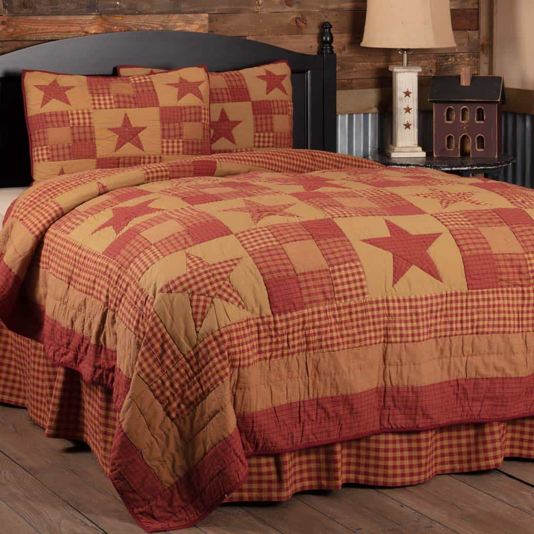 Juego de Edredón de 3 Piezas Ninepatch Star California King