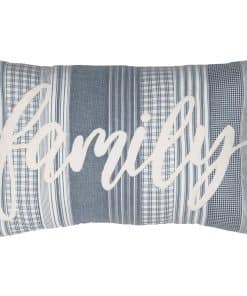 Almohada decorativa familiar de granja Sawyer Mill Blue de