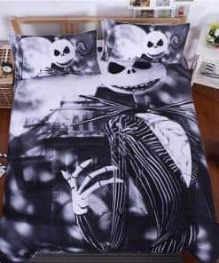 Juego de Funda de Edredón 3D Pesadilla Antes de Navidad,