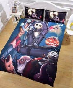 Juego de Funda Nórdica 3D Pesadilla antes -Azul Jack y Sally