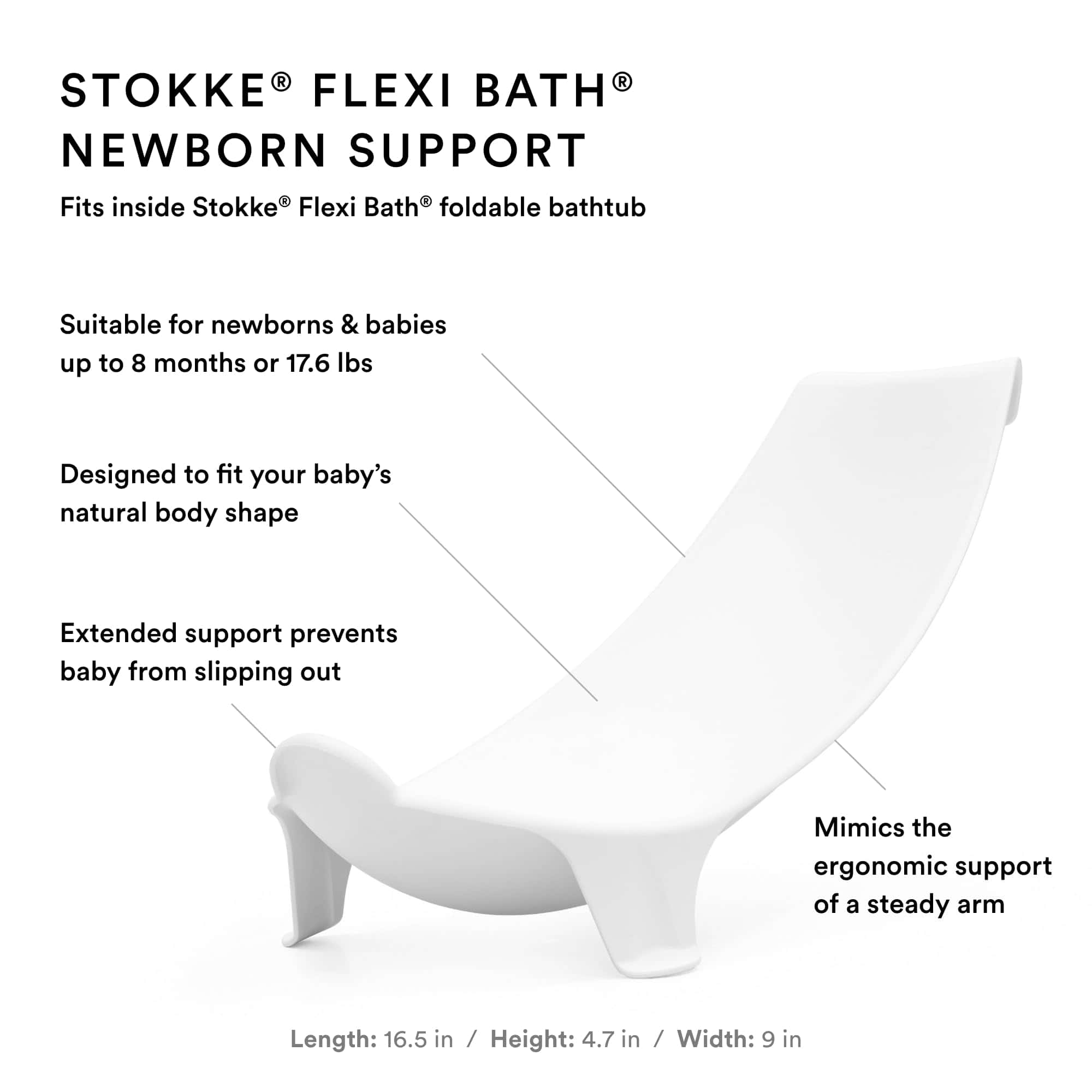 Paquete Stokke Flexi Bath, Blanco - Bañera de Bebé Plegable - Imagen 6