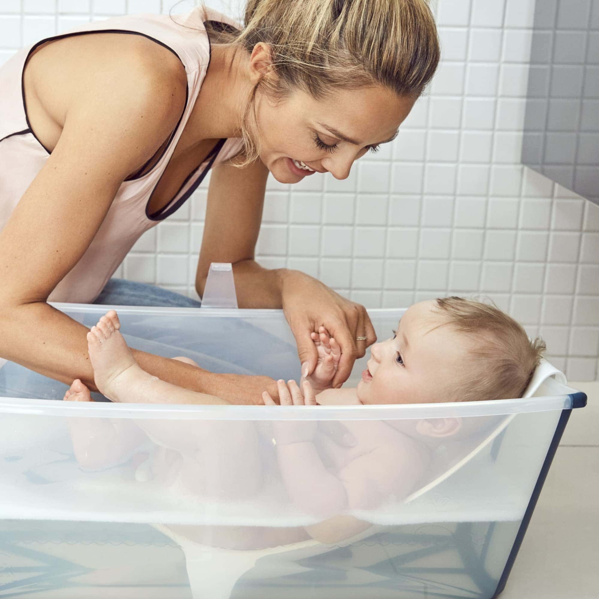 Paquete Stokke Flexi Bath, Blanco - Bañera de Bebé Plegable - Imagen 7