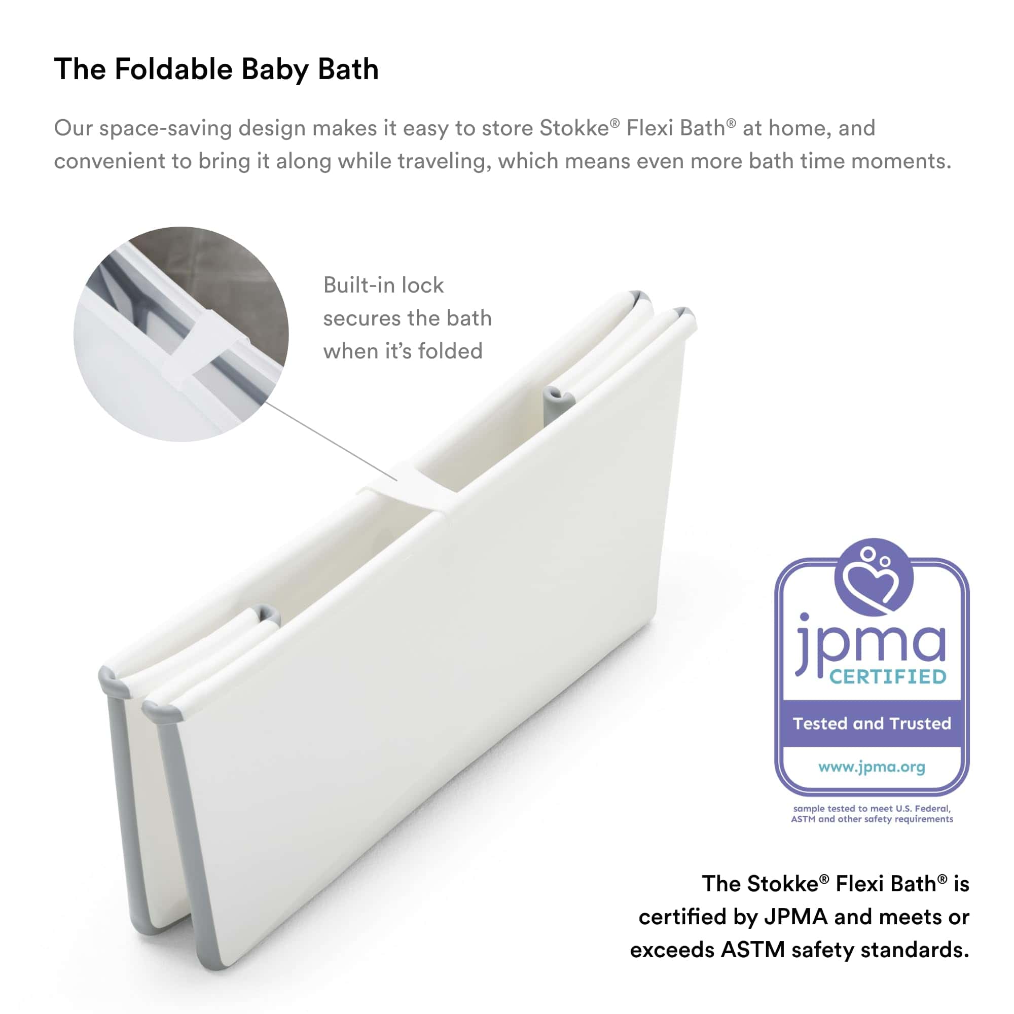 Paquete Stokke Flexi Bath, Blanco - Bañera de Bebé Plegable - Imagen 5