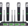 Sistema de micrófono inalámbrico GTD Audio 4x800 Canales