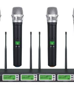 Sistema de micrófono inalámbrico GTD Audio 4x800 Canales