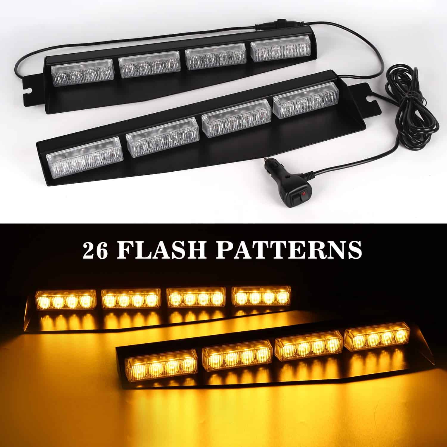 ASPL 32LED Luces de Visera 26 Patrones de Destello Luces de - Imagen 3