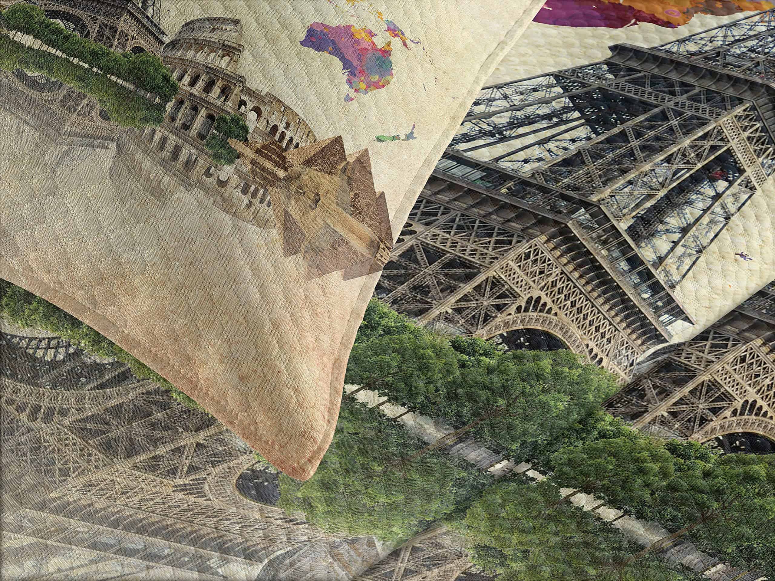 Colcha Lunarable de Viaje, Monumentos del Mundo 7 - Imagen 4