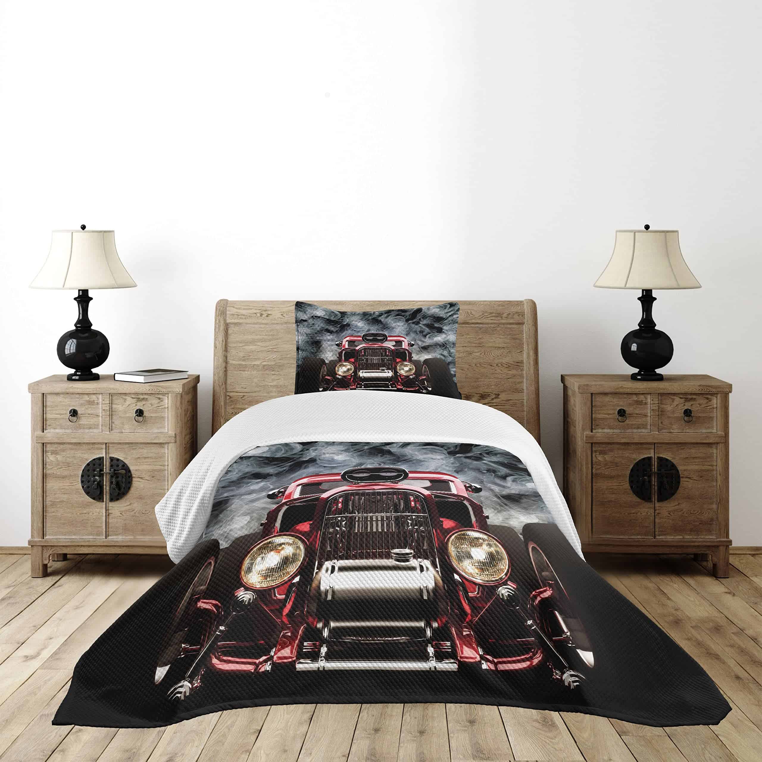 Colcha Lunarable para Cama Clásica, Tema de Velocidad - Imagen 3