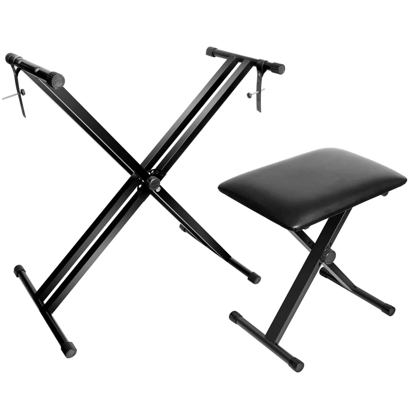 Kuyal Soporte de Teclado de Piano Ajustable de Doble X