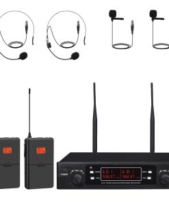 Sistema de Micrófono Lavalier Inalámbrico de 200 Canales