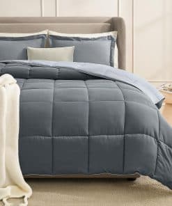 Juego de Edredón California King Gris Homelike Moment,