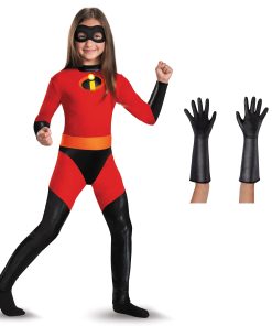 Disfraz Clásico de Violeta con Guantes de Los Increíbles,