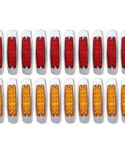 Ledvillage 20x 12V DC 6.4 Pulgadas 10 Luces de Marcador