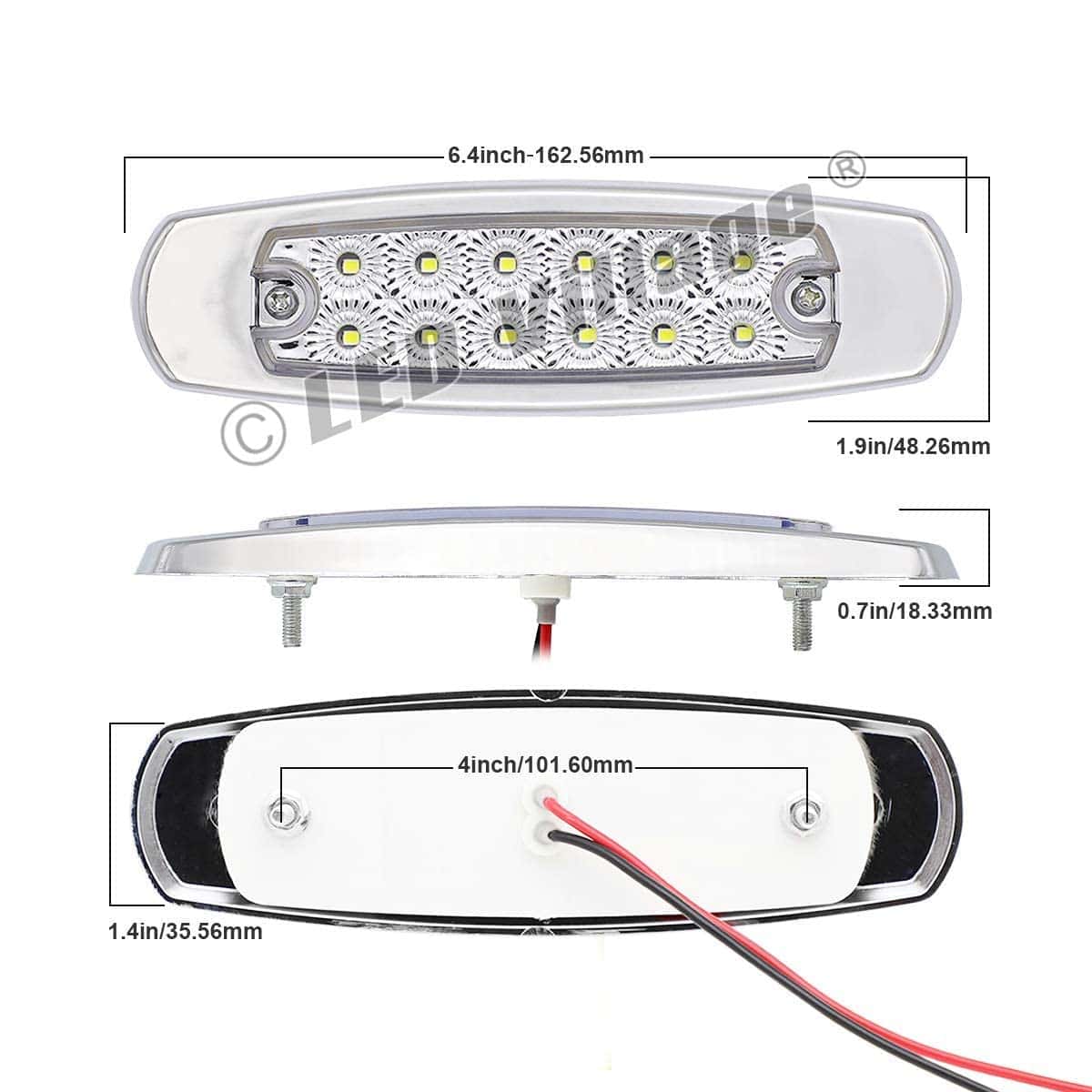 LedVillage Pack de 20 Luces de Marcador Lateral con Forma - Imagen 3
