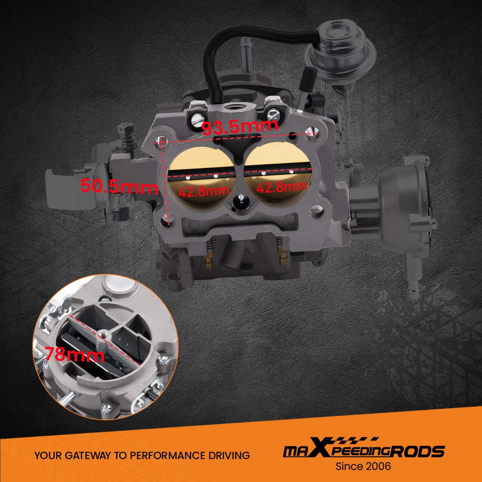 Carburador de 2 Barriles Waverspeed para Rochester 2GC para - Imagen 6