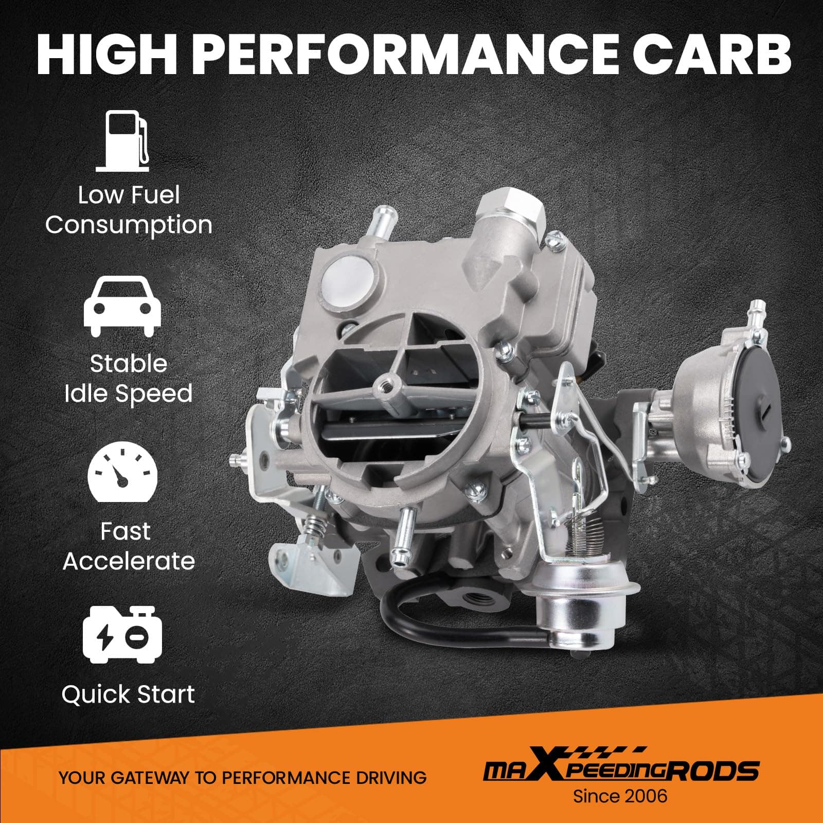 Carburador de 2 Barriles Waverspeed para Rochester 2GC para - Imagen 5