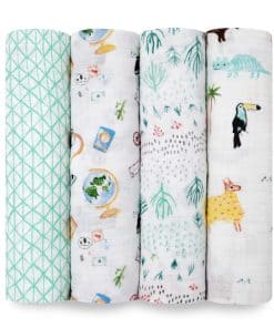 Manta de muselina aden + anais, mantas boutique para niñas