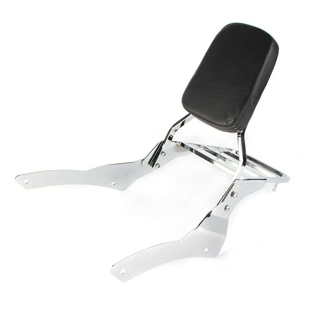 Respaldo de motocicleta + parrilla de equipaje compatible - Imagen 7