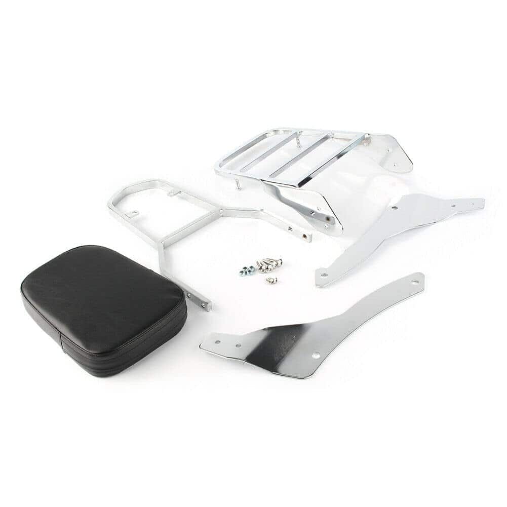 Respaldo de motocicleta + parrilla de equipaje compatible - Imagen 8