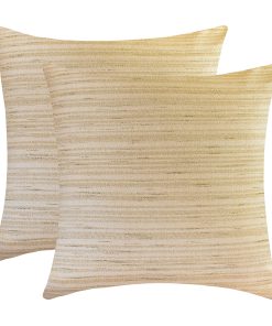 Funda de Almohada Decorativa Beige para Euro Sham Marrón -