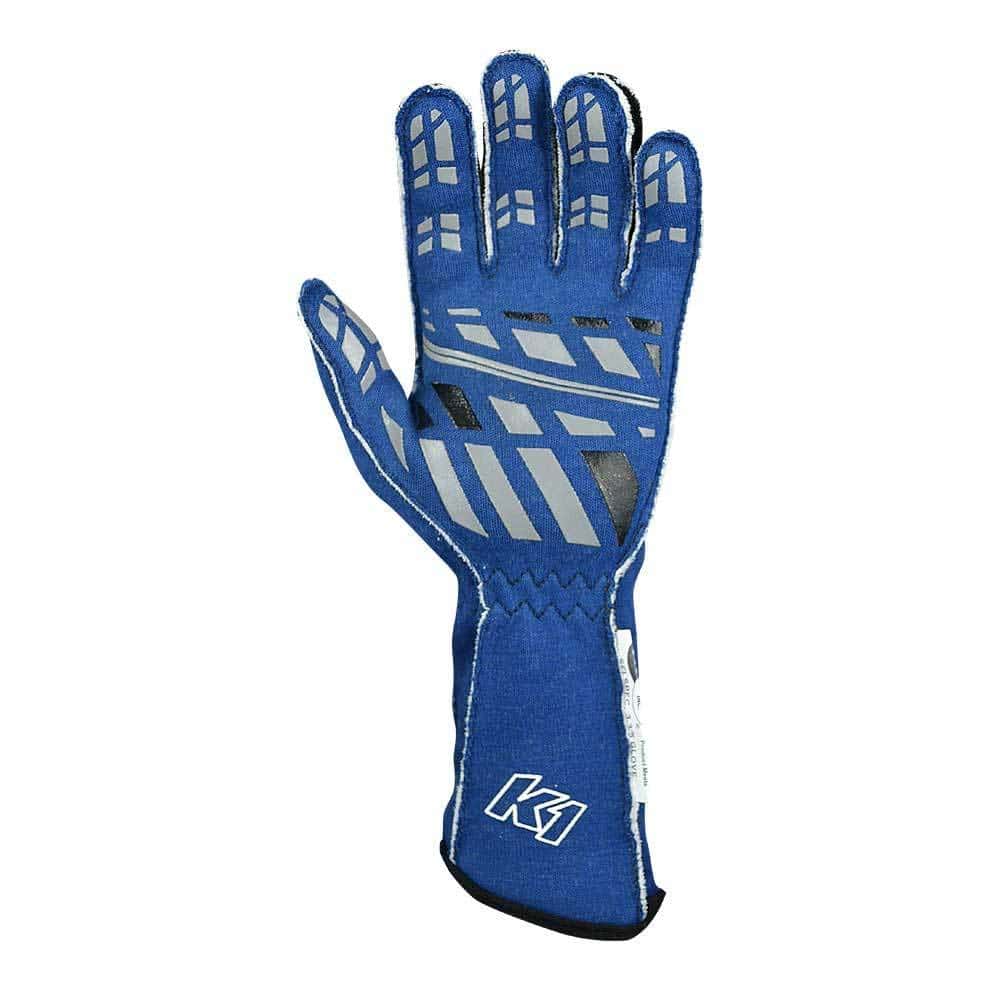 Guante K1 RACEGEAR Track1 Azul Grande SFI 5 - Imagen 3