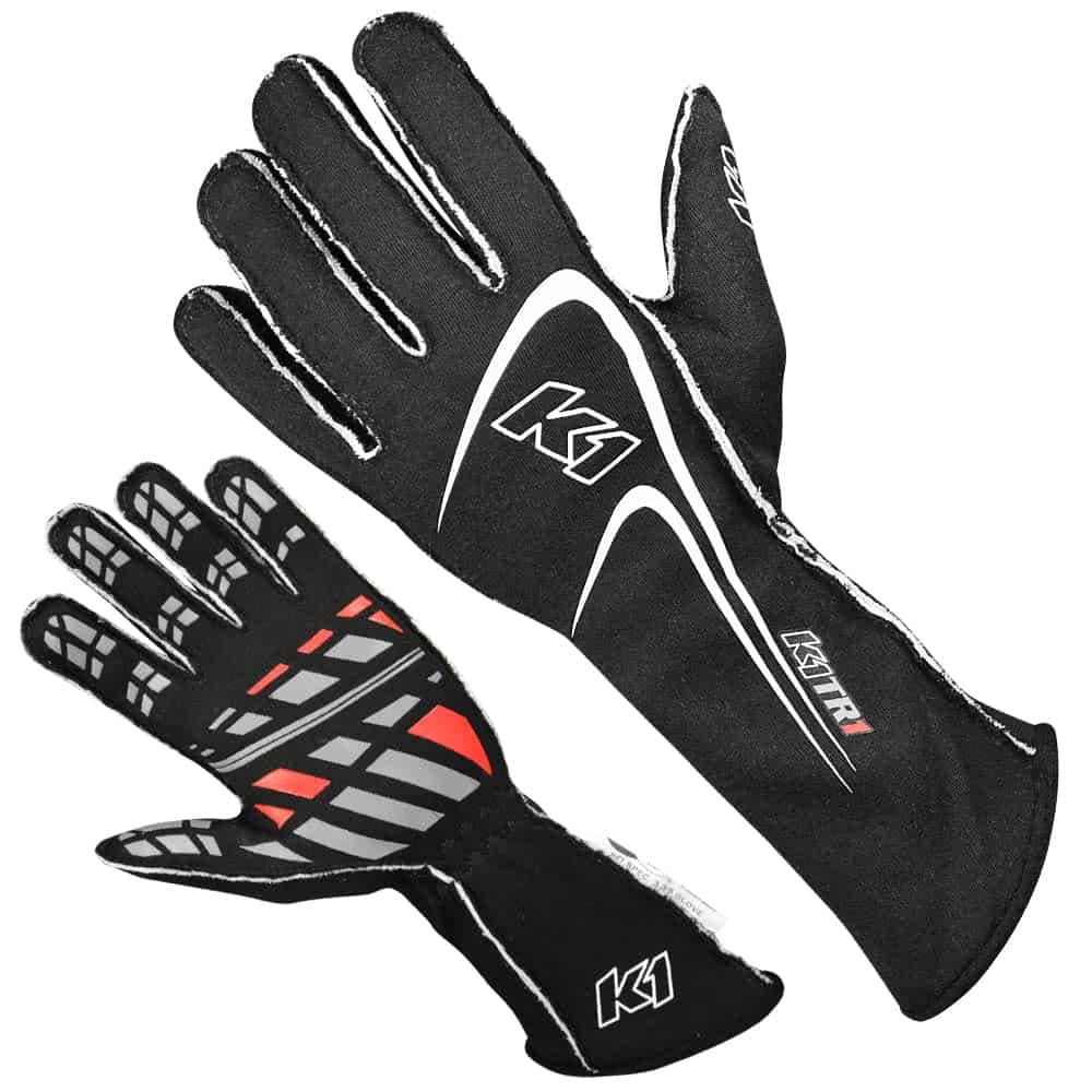 Guantes de Carreras de Auto Juveniles K1 Track 1 - Nomex -