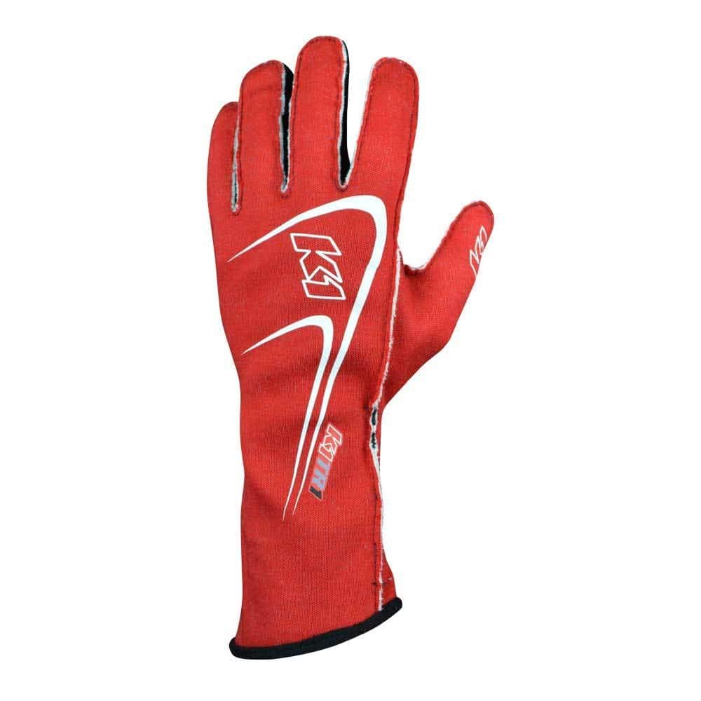Guante K1 RACEGEAR Track1 Rojo Grande SFI 5