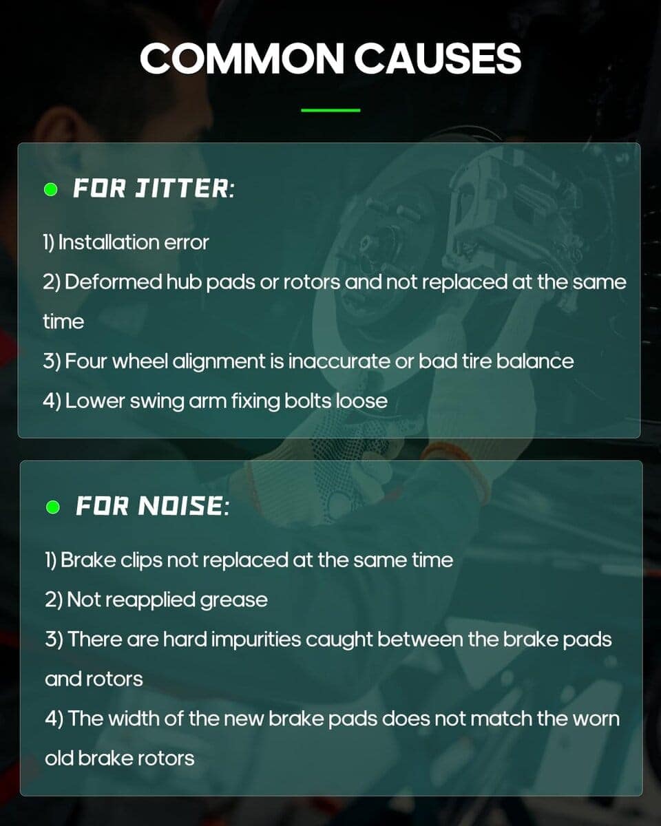 Juegos de Frenos, SCITOO 8pcs Pastillas de Freno de Disco - Imagen 8