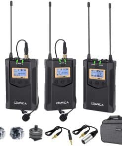 Micrófono Lavalier Inalámbrico, con Bolsa de Transporte,