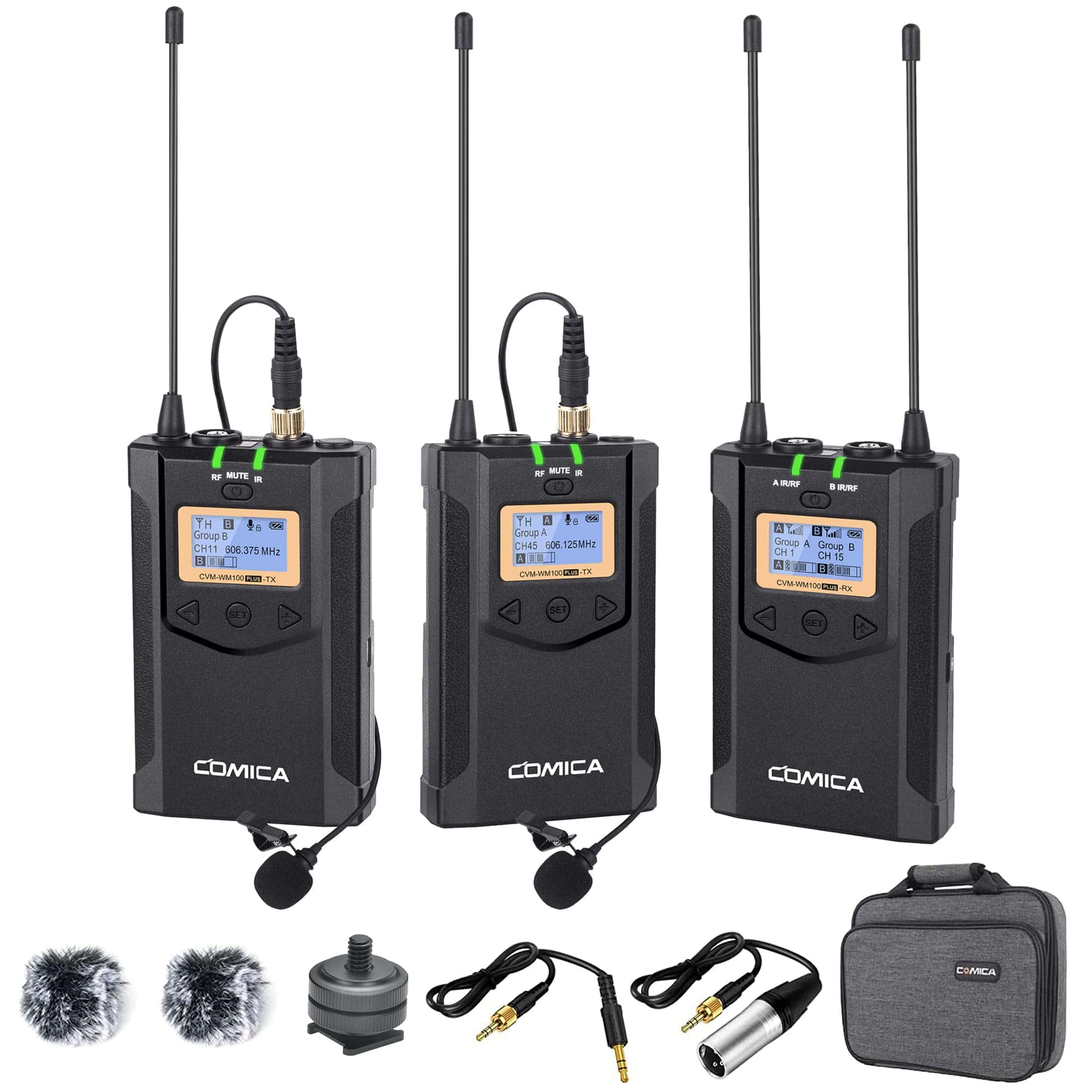 Micrófono Lavalier Inalámbrico, con Bolsa de Transporte,