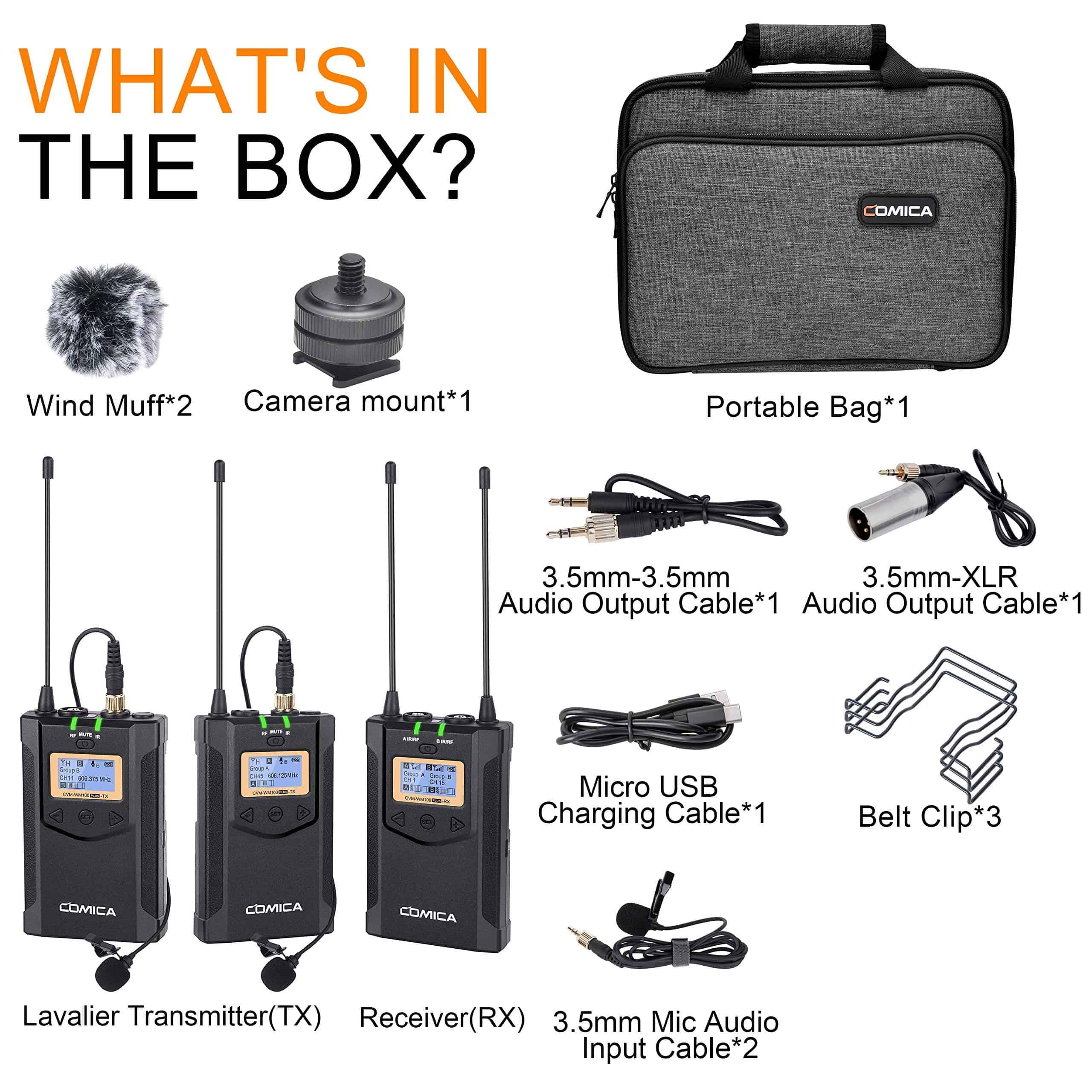 Micrófono Lavalier Inalámbrico, con Bolsa de Transporte, - Imagen 3