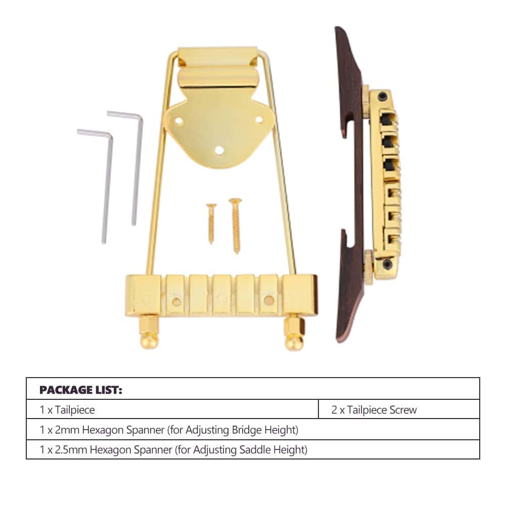 Puente de Guitarra de 6 Cuerdas, Puente Metálico con - Imagen 8
