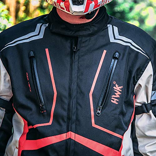 Chamarra de Moto HWK para Hombres y Mujeres -Azul - Imagen 9