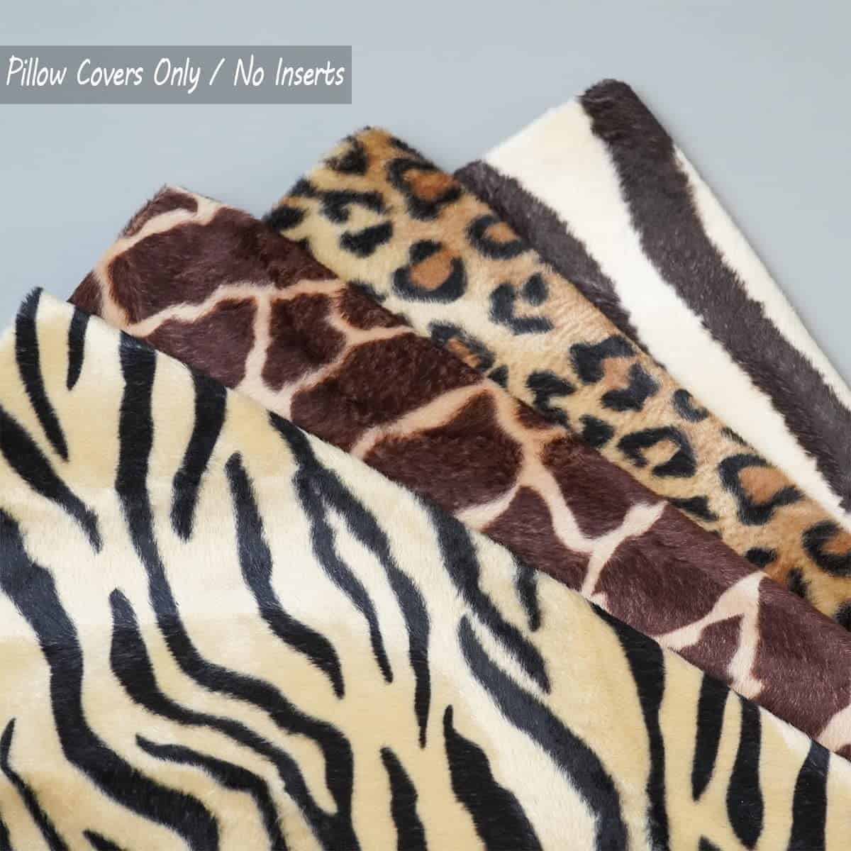 Fundas de cojín de piel sintética de leopardo y tigre para - Imagen 3