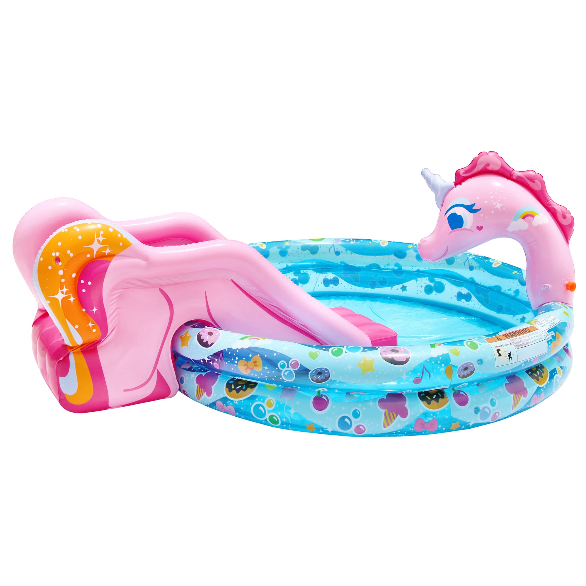 BANZAI Sprinkle 'N Splash Unicorn Pool, Longitud: 78 - Imagen 4
