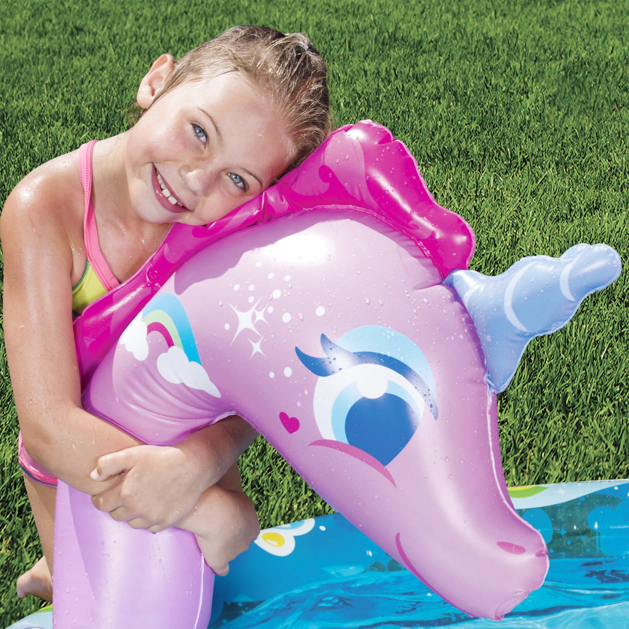 BANZAI Sprinkle 'N Splash Unicorn Pool, Longitud: 78 - Imagen 10