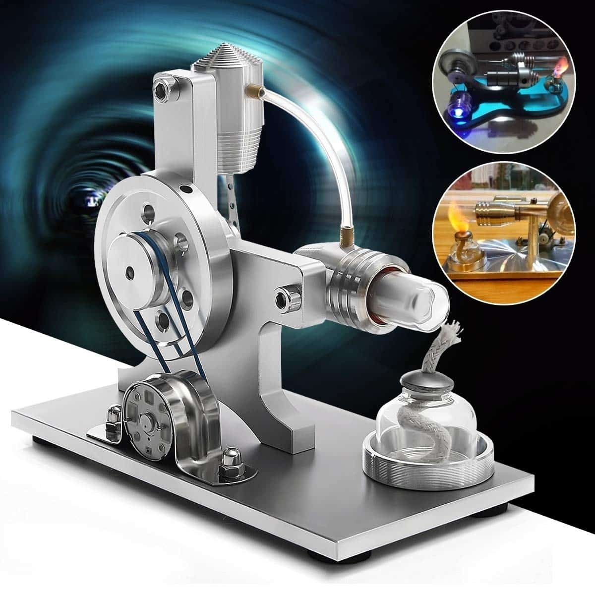 Motores de aire caliente Stirling PUOSUO Generador de - Imagen 6