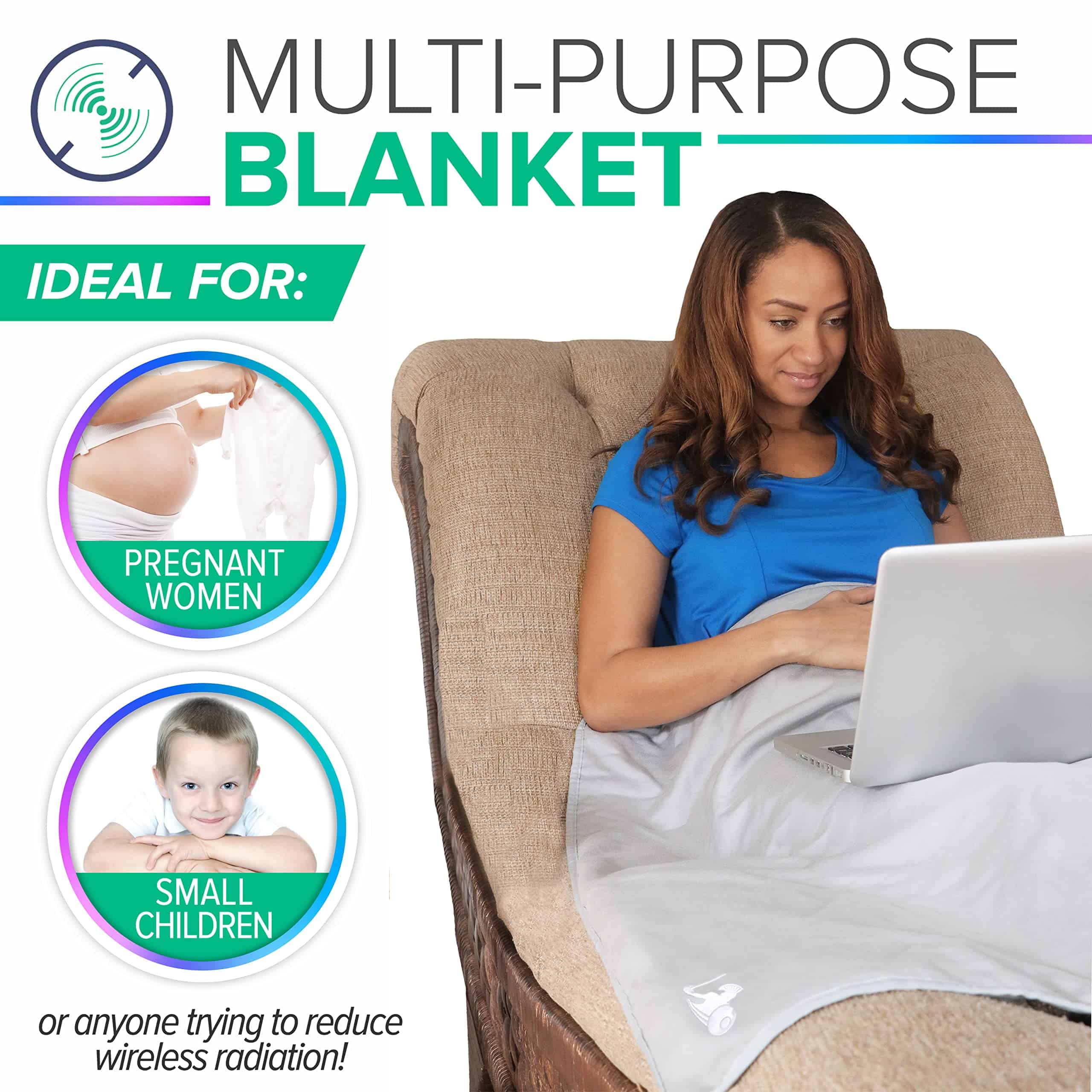 Manta de Protección Contra la Radiación EMF -Gris - Imagen 5