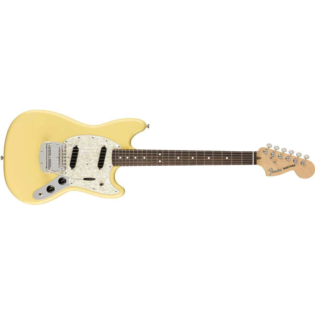 Fender American Performer Mustang - Vintage White con - Imagen 4