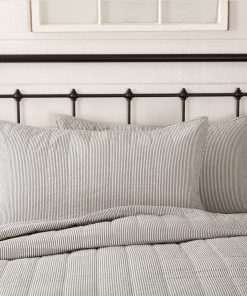 Funda de Almohada King Hatteras Seersucker Blue Ticking