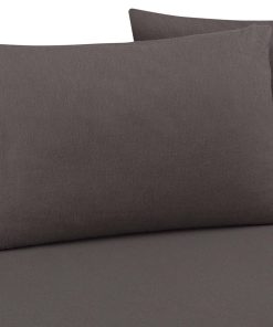Juego de sábanas de franela 100% algodón -Gris