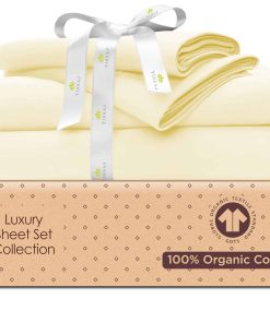 Juego de sábanas de algodón orgánico -Natural