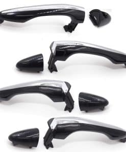 8Pcs Manija Exterior de Puerta Frontal Trasera Cromada