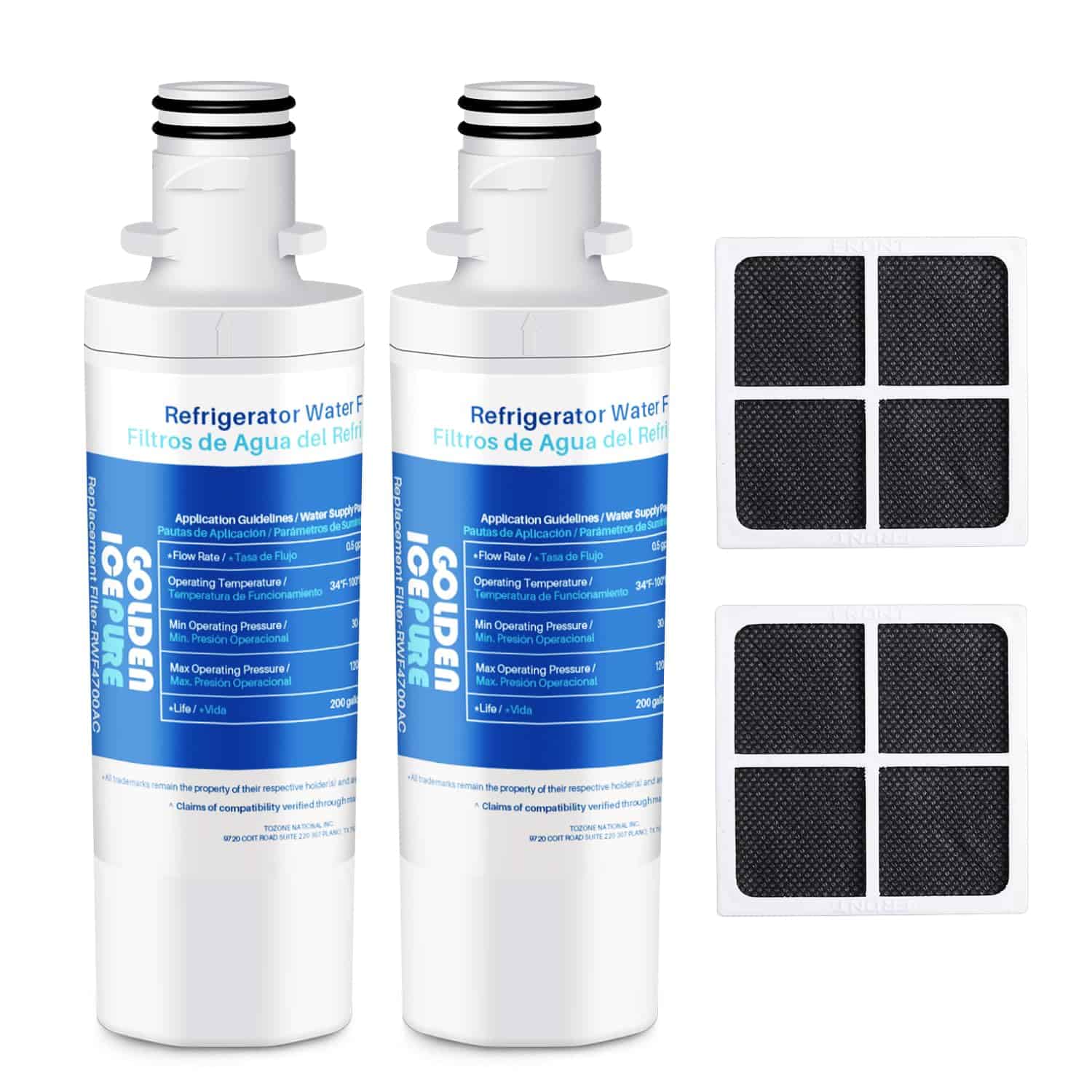 Filtro de agua GOLDEN ICEPURE RWF4700A de reemplazo para