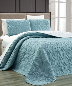 Colcha de cama Oversize Reversible Tropical Coast Seashell