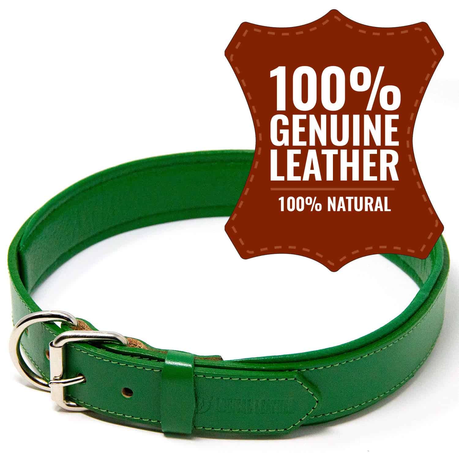 Collar de perro acolchado de cuero Logical Leather - El - Imagen 5